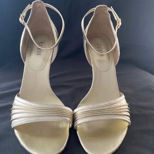 Guess gold heels